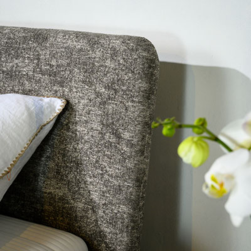 ledikant Teddy rubberwood Steel and Stockings met standaard 105 cm hoog hoofdbord