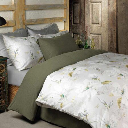 Dekbedovertrek Merano Zilver De-Slaapfabriek