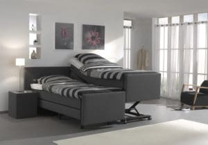 hoog laag boxspring Cura antraciet Sgaap